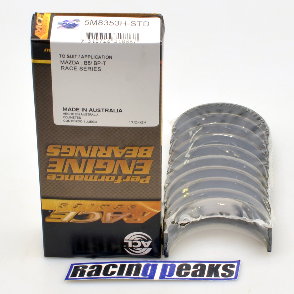 ACL Race 5M8353H main bearings fits Mazda Miata Mx5 1.6L 1.8L B6ZE BPZE B6T 16v