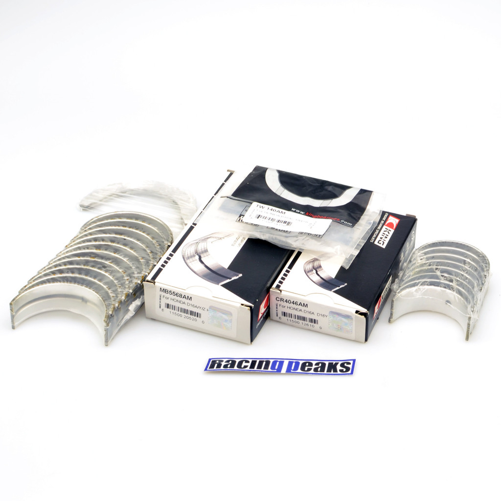 Main rod bearings fits Honda Acura 1.6L D16A6 D16Y5 D16Y7 D16Y8 D16Z6 1986-2000