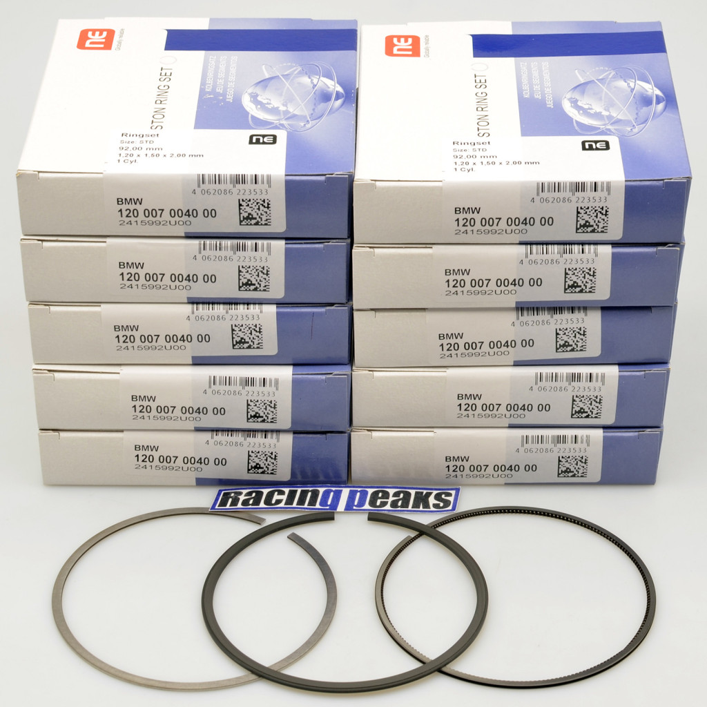 Piston rings x10 fits BMW S85B50 M5 M6 5.0L v10 11257840940