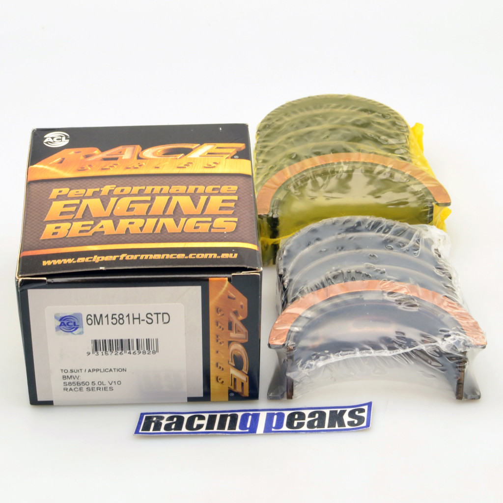 ACL Race 6M1581H main bearings fits BMW S85B50 5.0L M5 M6 E60 E63 E64 v10