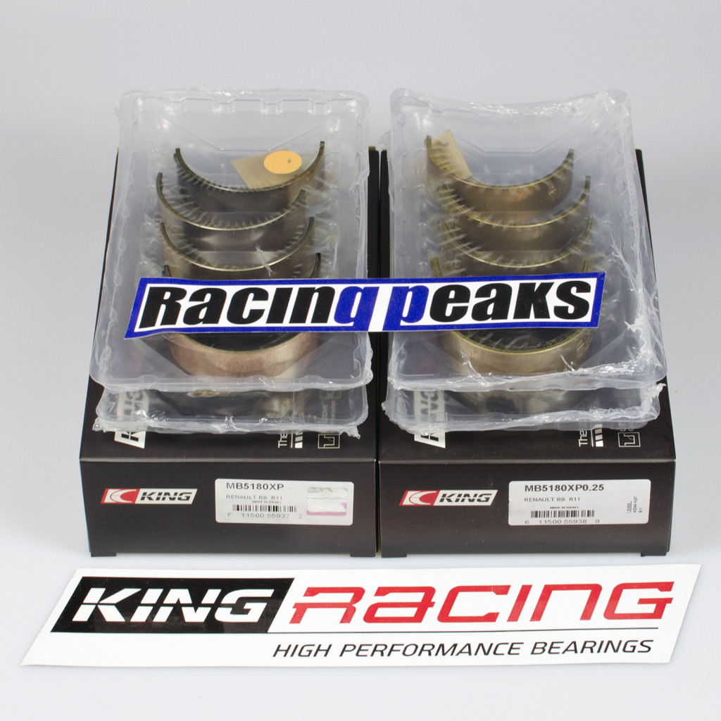 King Racing MB5180XP main bearings fits Renault 1.8L 2.0L 8v 16v F7P F7R F4R