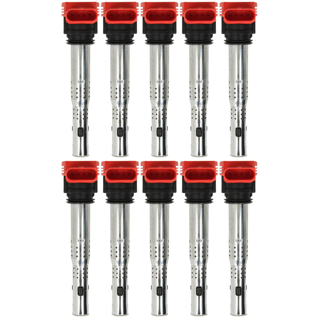 NGK U5014 ignition coil set fits Audi RS6 5.2L TFSI v10 Lamborghini Gallardo 5.0L