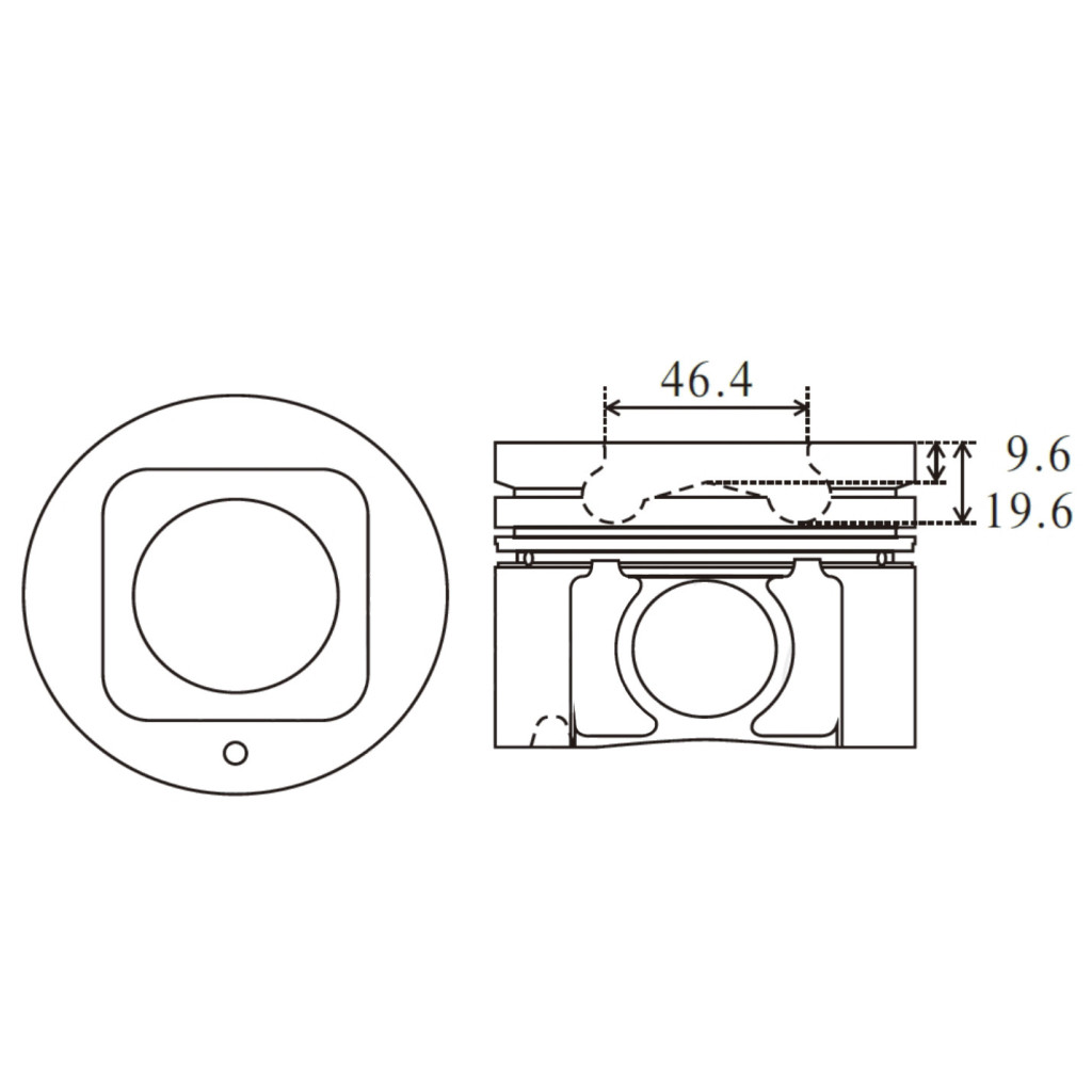 Engine pistons x4 fits Nissan Patrol GR Terrano 3.0 DTi 2000-2004 ZD30DDTi