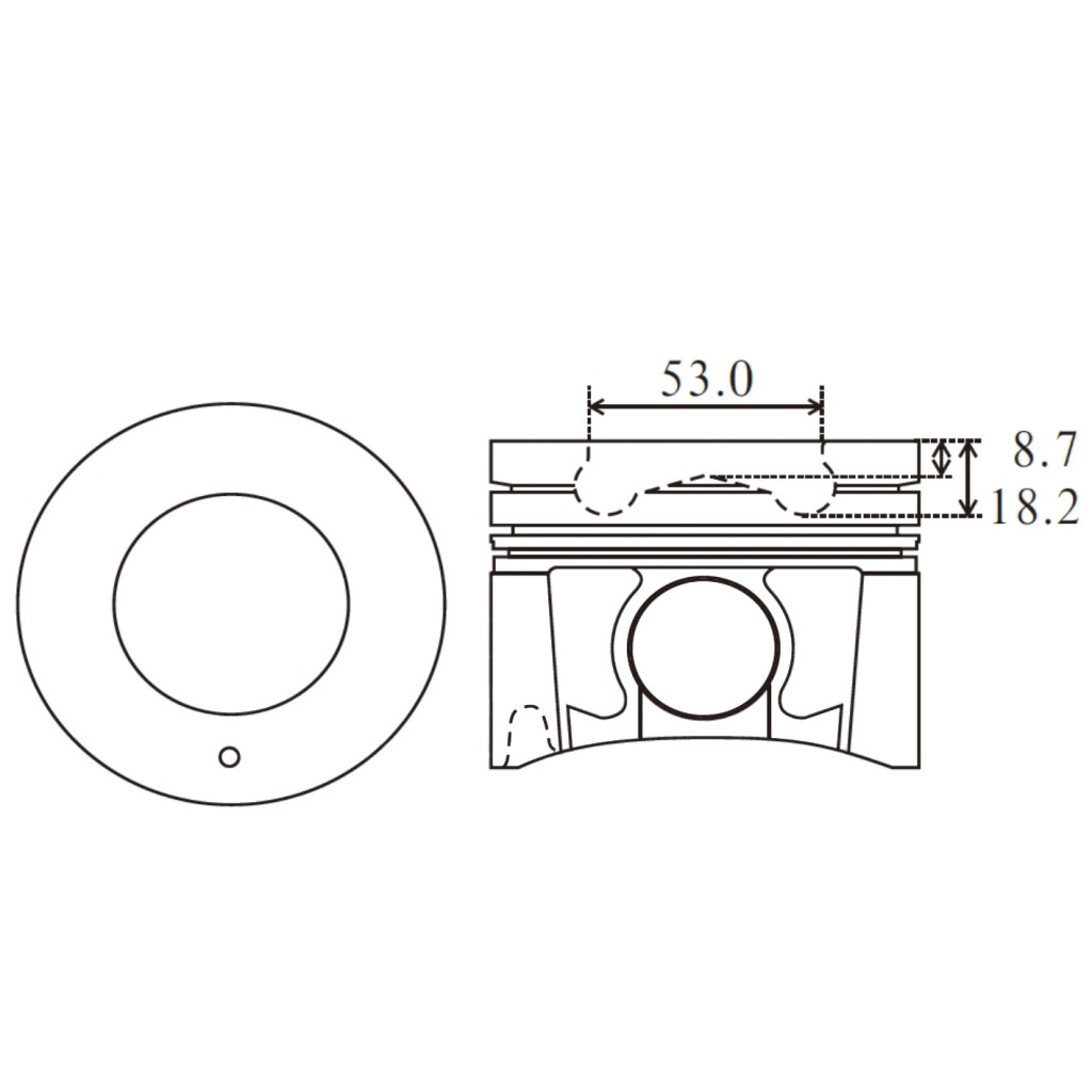 Engine pistons x4 fits Nissan Patrol GR Safari Cabstar 3.0 DTi 2006- ZD30DDTi