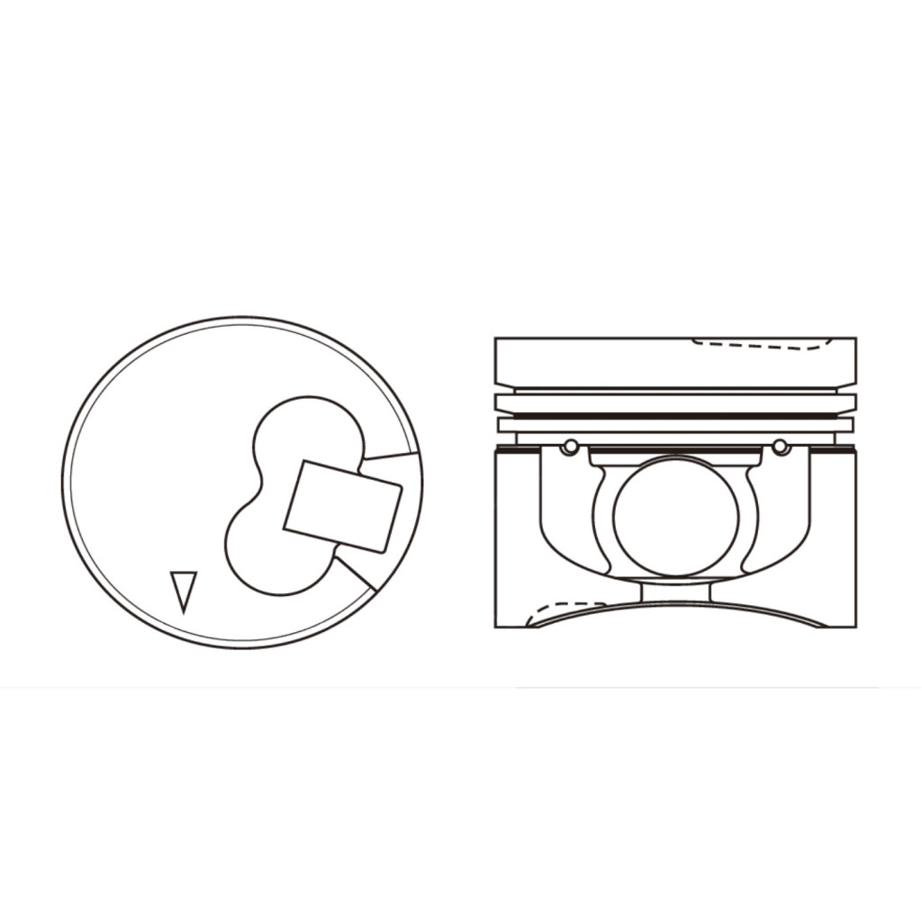 Engine pistons x4 fits Mitsubishi L200 Triton Montero Pajero 2.5 TD 2001-06 4D56T