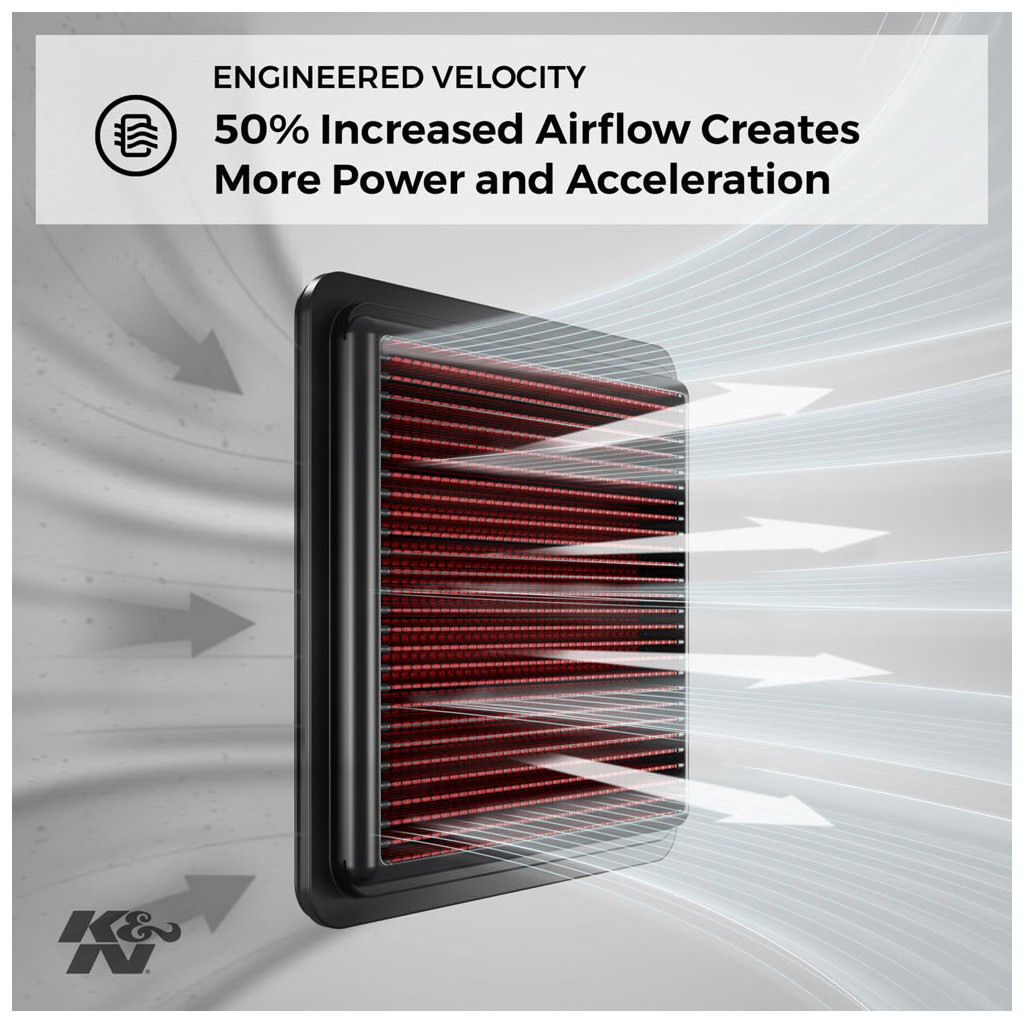 K&N 33-2304 air filter fits Subaru Impreza Forester 2.0 2.5 2011-