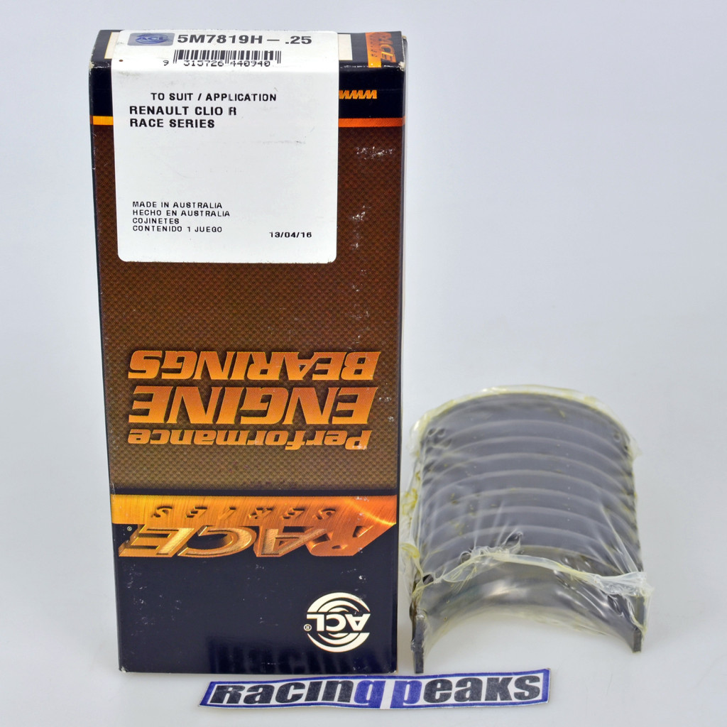 ACL Race 5M7819H main bearings fits Renault Clio R3 2.0 16v F4A F4R
