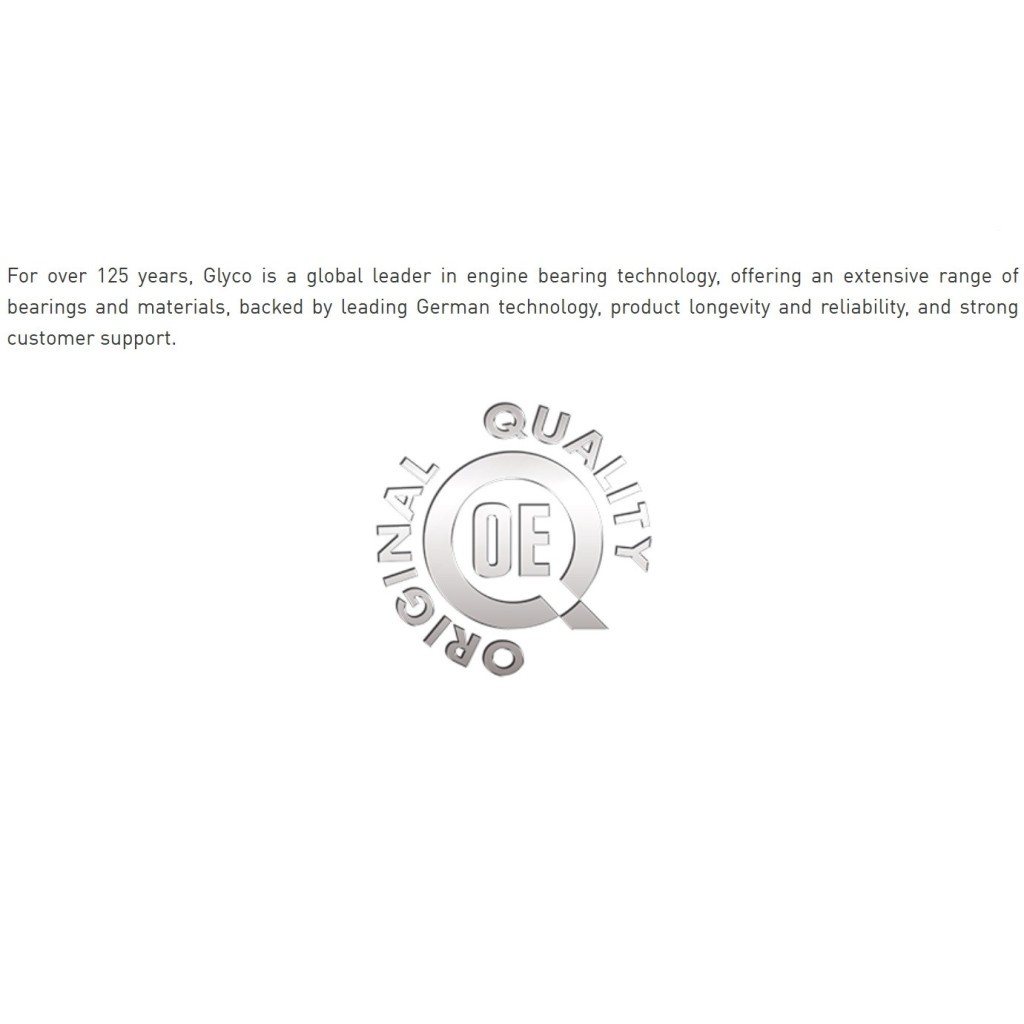 BMW M5 M6 S38B38 S38B36 M30 2.5-3.5 1968-1995 main bearings Glyco H973/7