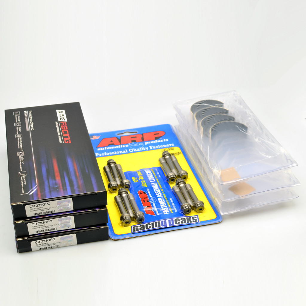 King Racing CR222GPC rod bearings ARP bolts fits BMW N54B30 N55B30 S55B30 3.0L