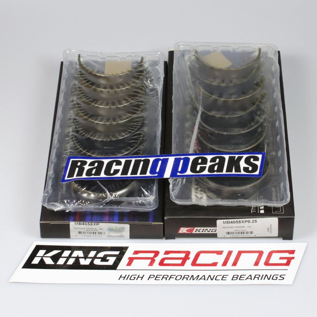 King Racing MB4058XP main bearings fits Nissan VQ35 VQ30 VQ25 VQ20