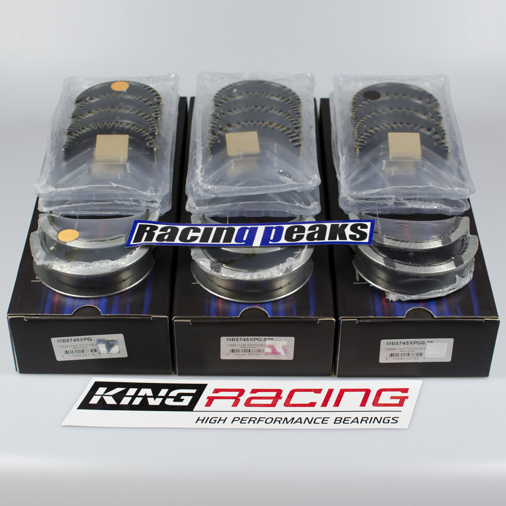 King Racing MB5745XPG main bearings fits Subaru BRZ FA20 FB20 2.0L 16v