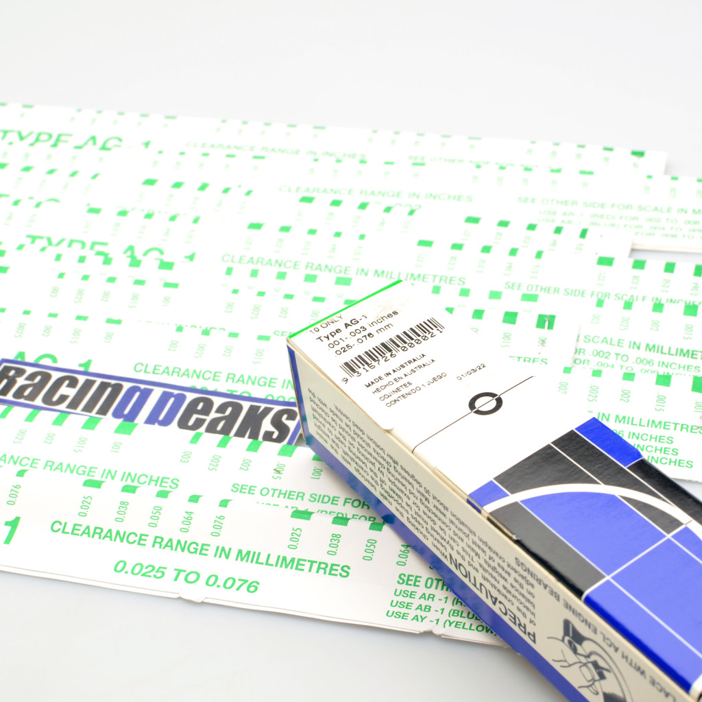 ACL AG-1 flexigauge plain bearings measuring tape .001-.003in -0.076mm