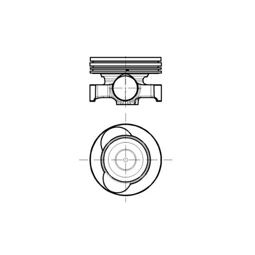 MAHLE piston 76.00 x1 fits Dacia Dokker Duster Lodgy Logan Sandero 1.5dCi K9K