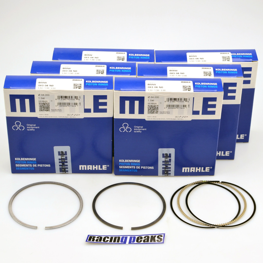 MAHLE piston rings x6 fits BMW M50B25 M52B25 M52B28 E36 E46 323i 328i 2.5 2.8