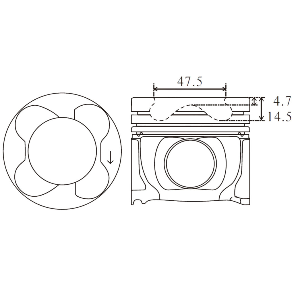 Piston set fits BMW 325d 330d 525d 530d X3 X5 X6 30d M57D30 2002-13 306D3