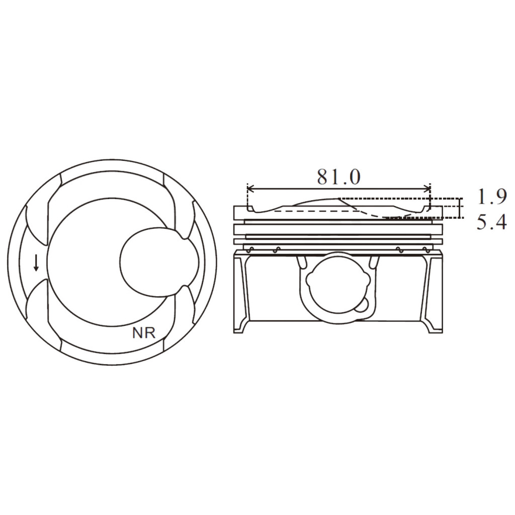 Piston set fits Ford Expedition F-150 3.5 EcoBoost v6 2017-21
