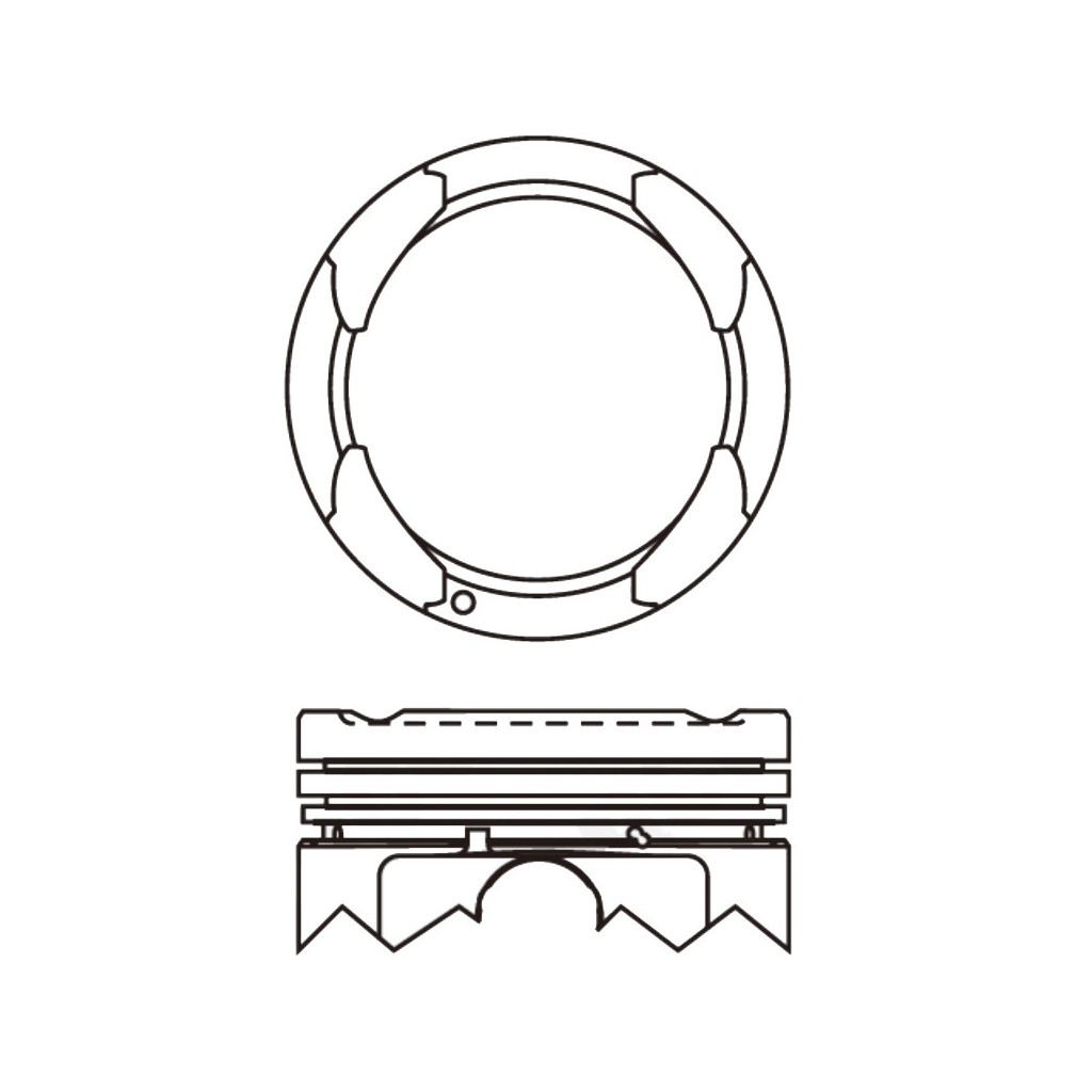 Piston set fits Hyundai i10 i20 Picanto Rio Stonic 1.2 G4LA 2010-