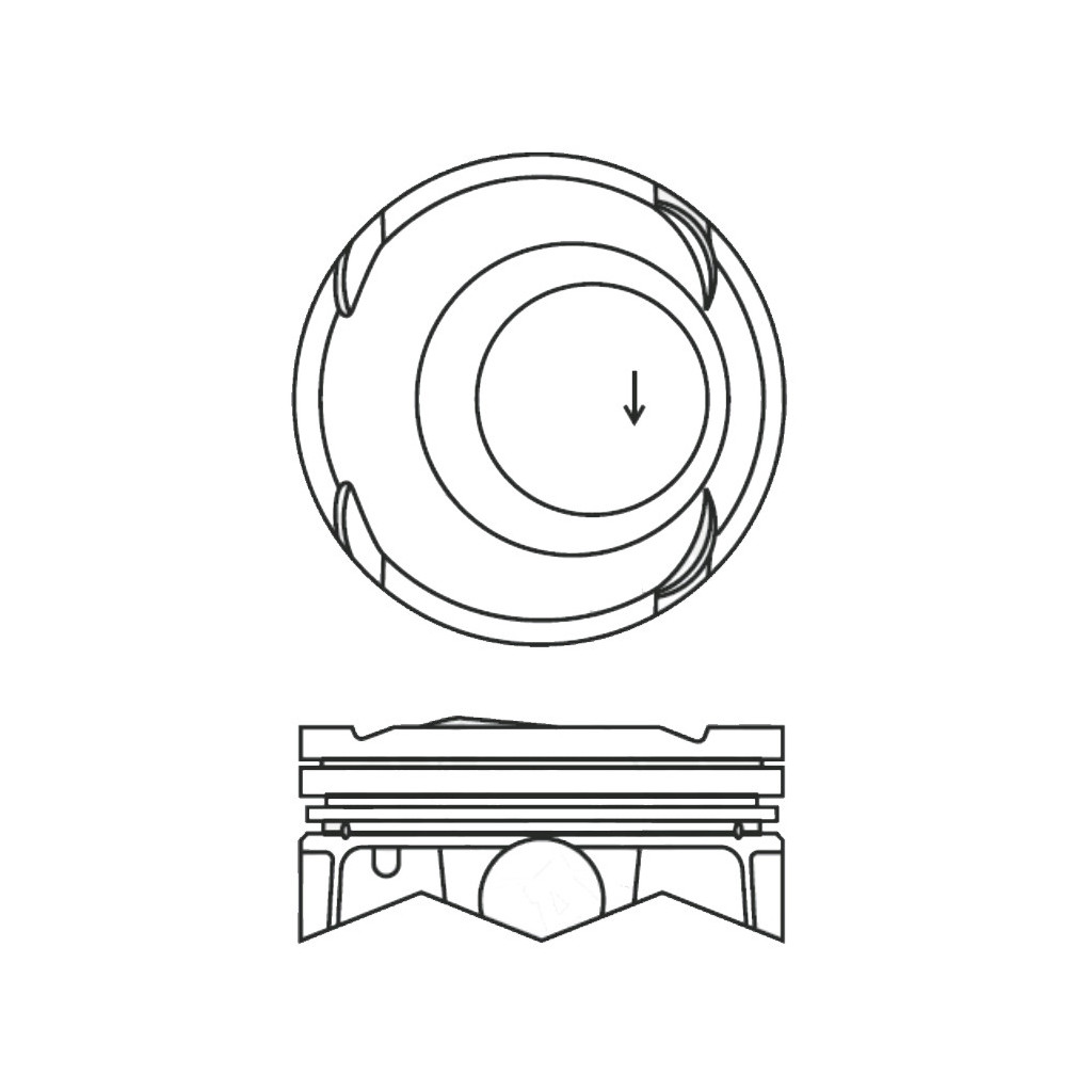 Piston set fits Hyundai i30 Kona Veloster Sonata Tucson 1.6 T-GDI G4FJ 2012-