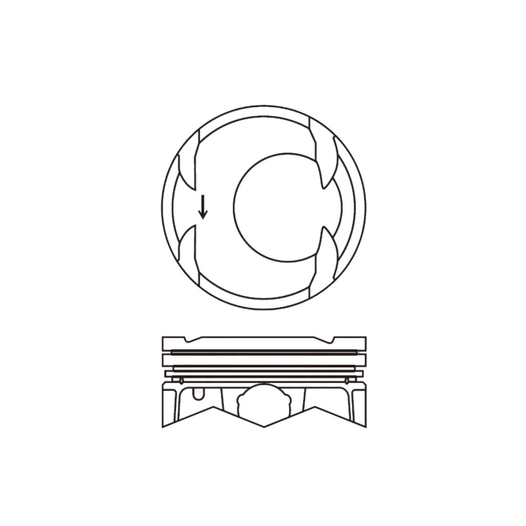 Piston set fits Hyundai Elantra i30 Kona Tuscon Veloster 1.6 T-GDI G4FJ 2012-