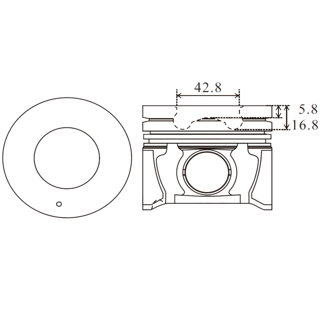 Piston set fits KIA Ceed Sportage Carens Magentis Cerato 2.0 CRDi D4EA 2004-