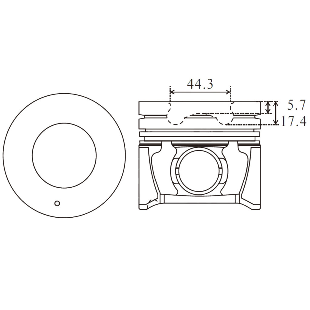 Piston set fits Hyundai Santa Fe 2.2CRDi D4EB 2005-2009