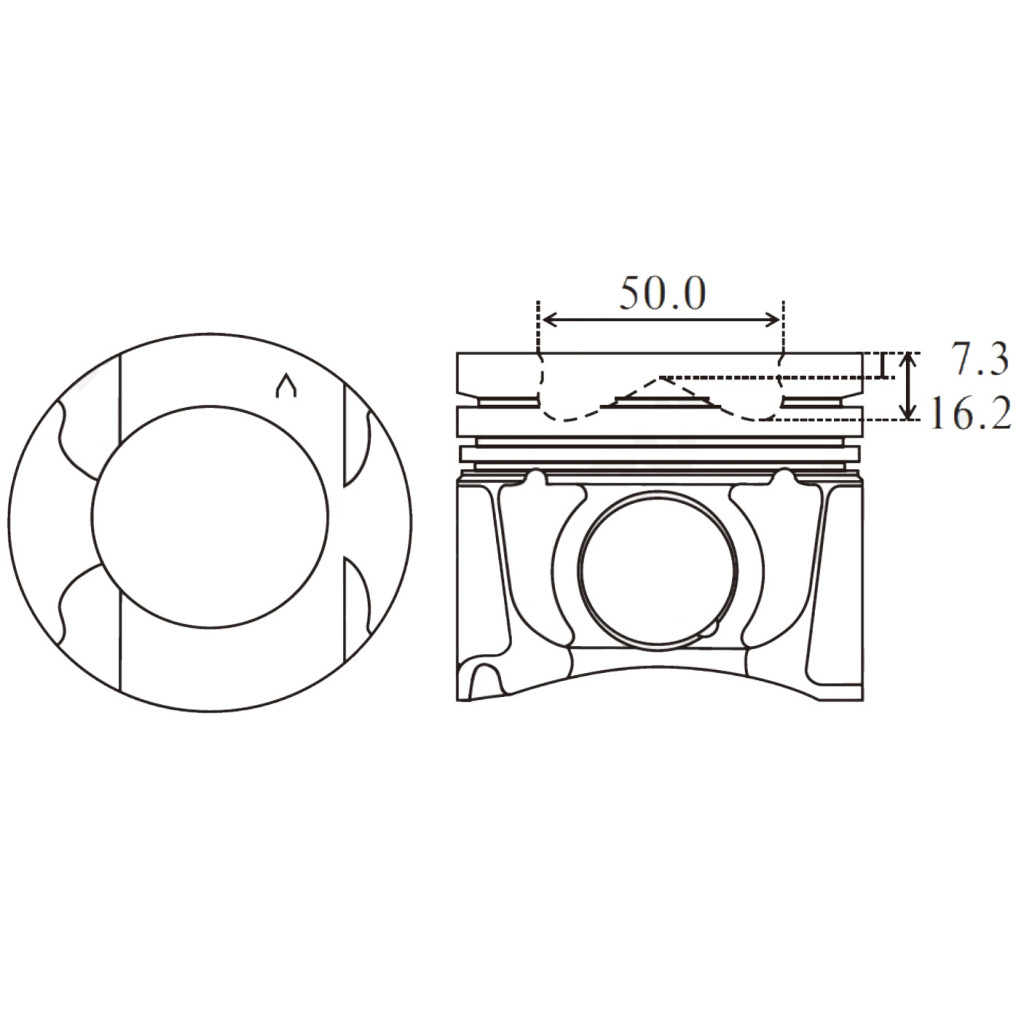 Piston set fits Nissan Navara NV400 Terra Master Movano 2.3dCi YS23 M9T 2010-