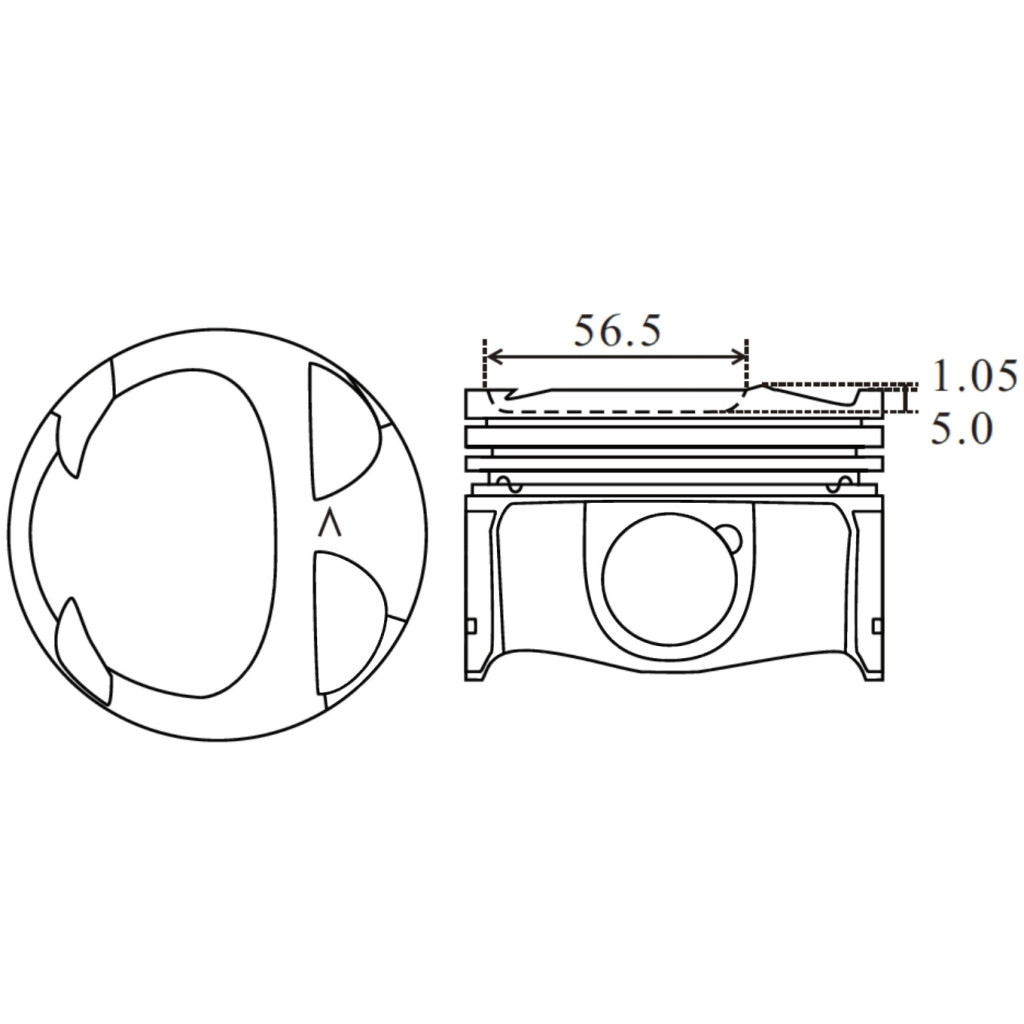 Piston set fits Renault Megane Captur Kangoo Clio Duster Dokker Lodgy 1.2TCe H5F
