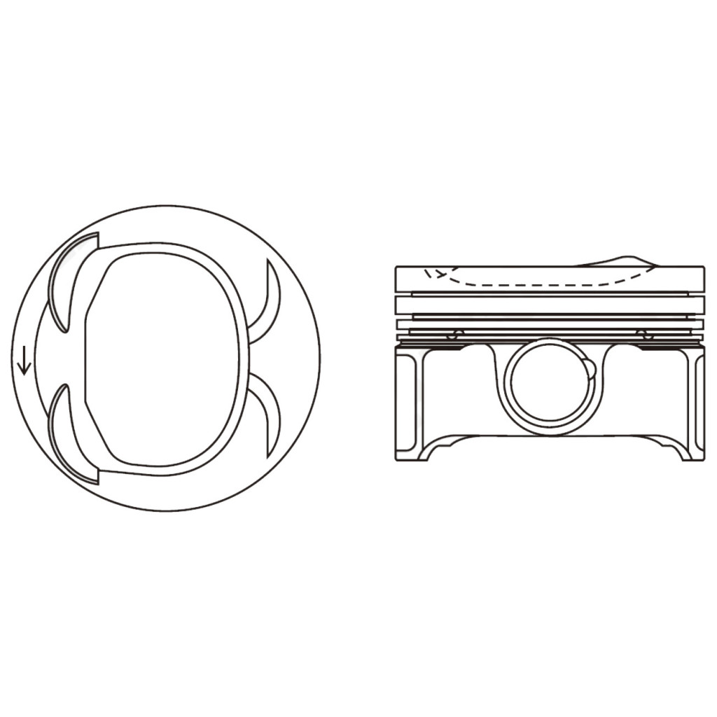 Piston set fits VW Golf Jetta Scirocco Passat Tiguan 1.4TSi BMY CAVD CTHD 2006-