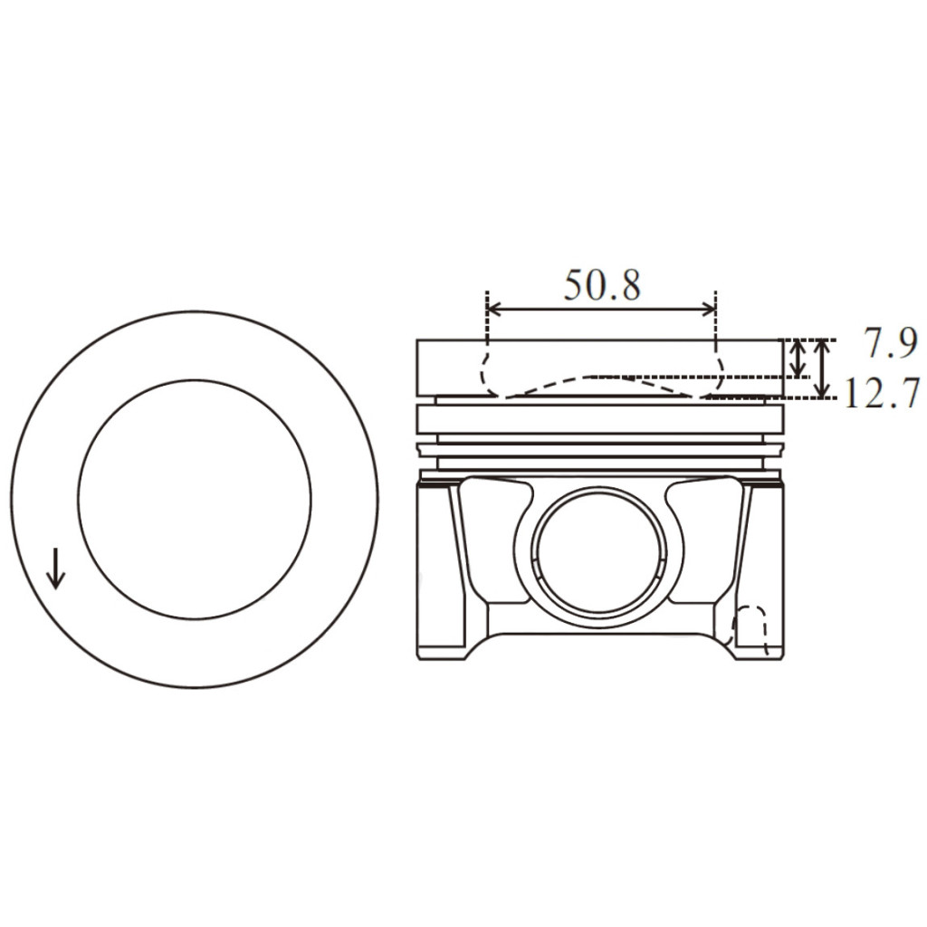 Piston set fits VW Audi A3 A4 A5 A6 Q5 Golf Touran Passat T5 2.0TDI 2004- CAHA