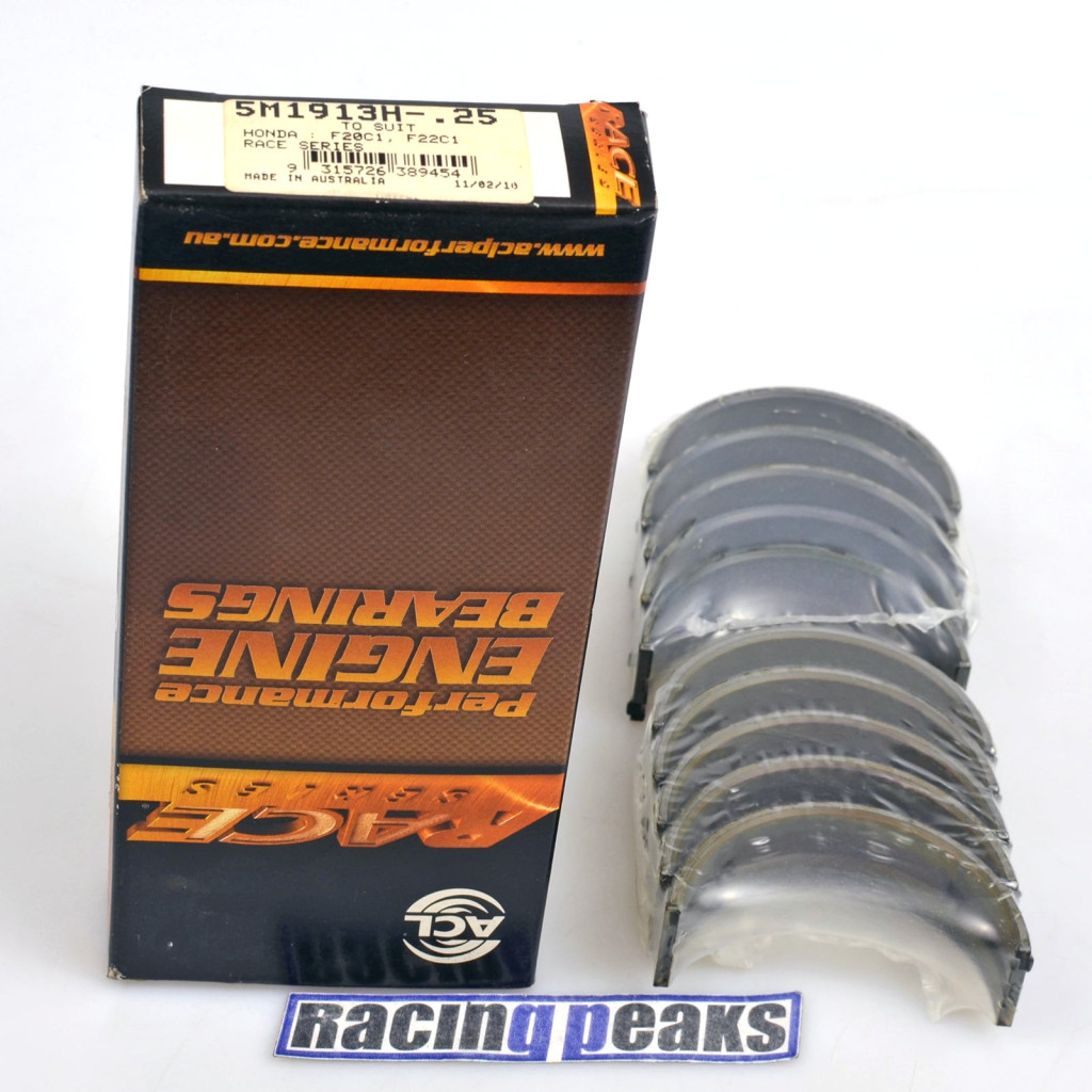 ACL Race 5M1913H main bearings fits Honda S2000 2.0 2.2 F20C1 F22C1 16v