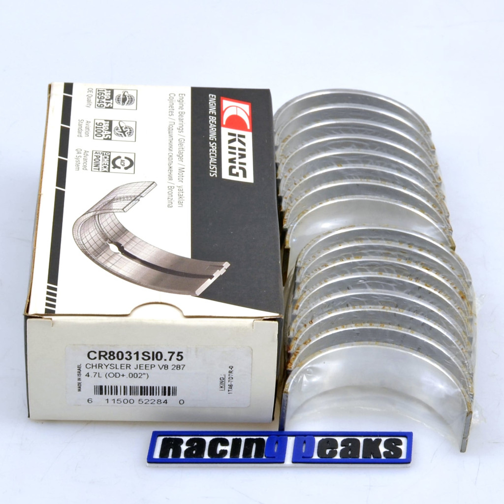 Rod bearings O/S +.002 fits Dodge Dakota Durango RAM 4.7 1998-13 EVA EVC