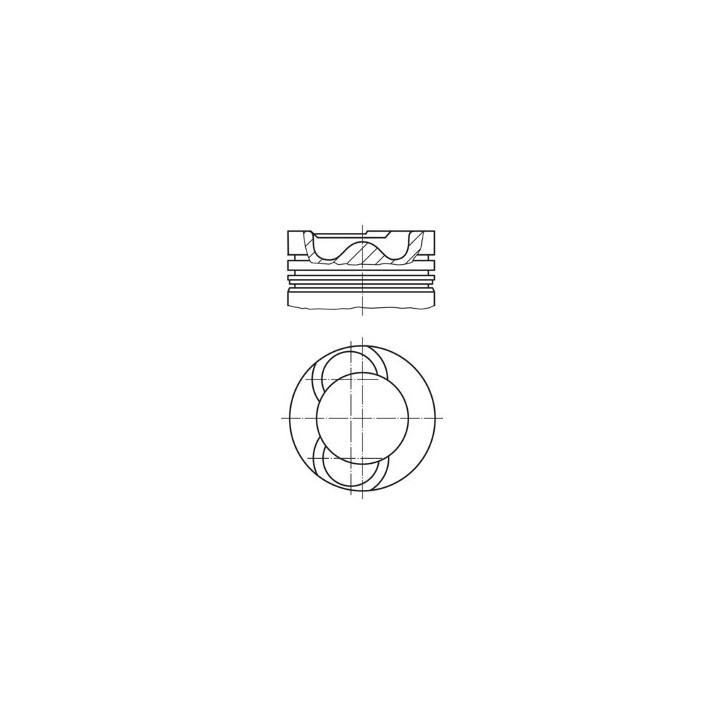 MAHLE piston 81.00 x1 fits VW Crafter 30-50 2.5TDi 2006-2013 BJL BJM CECA CECB