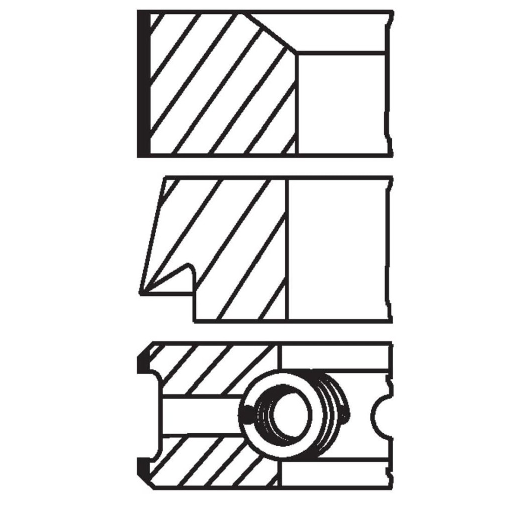 MAHLE upgraded piston rings x4 fits VW Audi A4 A5 A6 A7 Q5 Golf 1.8 2.0 TFSI/TSi