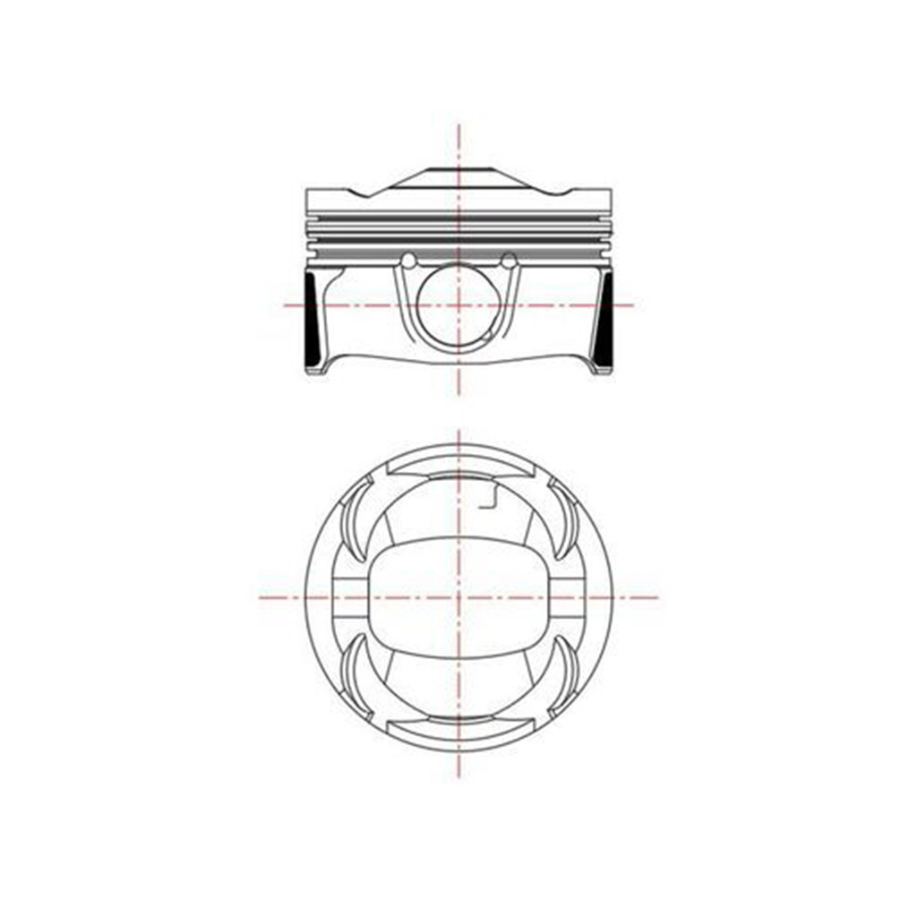 MAHLE piston 75.00 x1 fits Citroen Peugeot C3 C4 208 2008 3008 Rifter 1.2VTi HNS