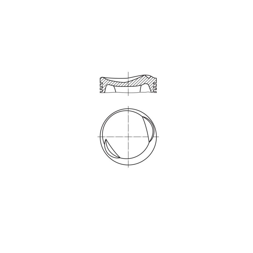 MAHLE piston 84.50 x1 fits BMW 325i 525i M20B25 E30 E34