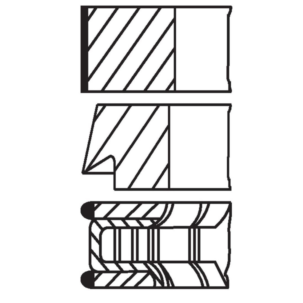 MAHLE piston rings x4 fits BMW N40 N42 N43 N45 N46 1.6L 2.0L 16v