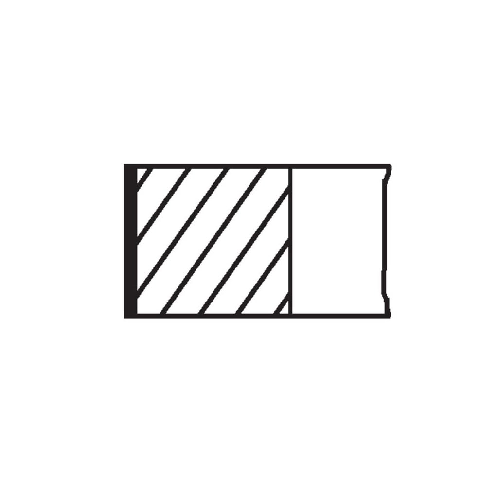 MAHLE piston rings x4 fits Hyundai G4LA i10 i20 Rio Picanto Stonic 1.25L