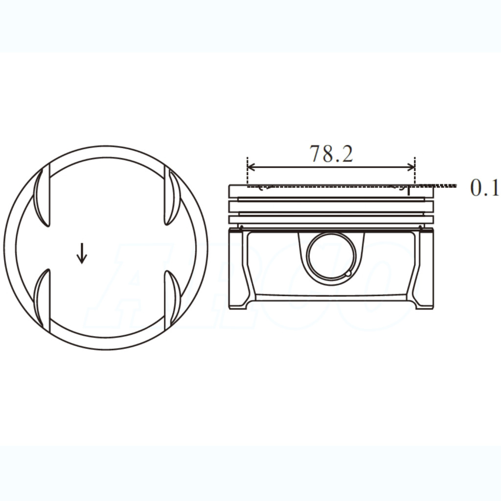 Piston set fits Mercedes-Benz GL450 S450 4.7 v8 M273 2007-2013