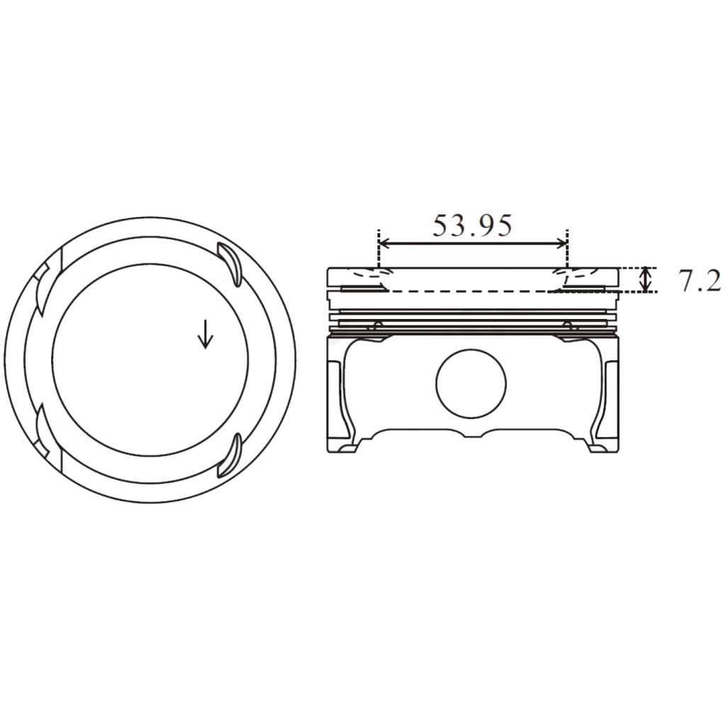 Piston set fits Mercedes A220 A250 CLA220 CLA250 GLA220 GLA250 2.0 M270.920 2012-
