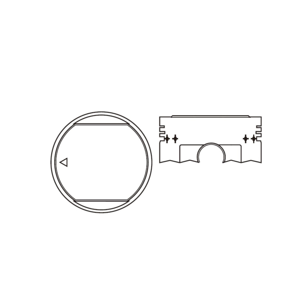 Engine piston set fits Daihatsu Applause Feroza 1.6 HD 1988-2000 SOHC 16v