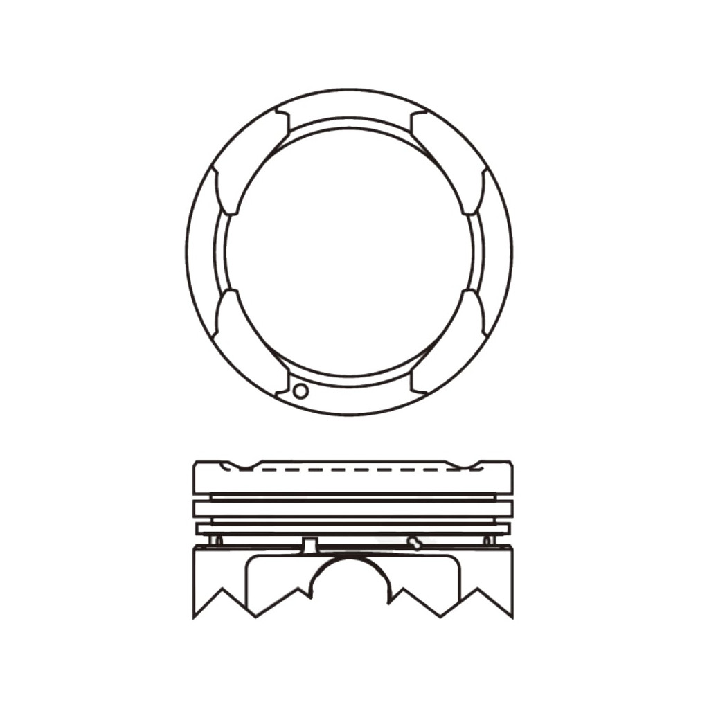 Piston set fits Hyundai i10 i20 Picanto Rio Stonic 1.2 G4LA 2010-