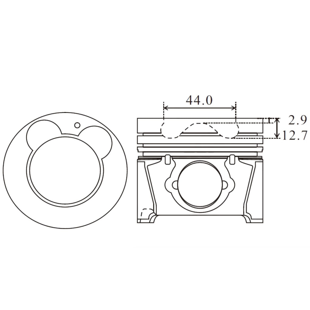 Piston set fits KIA Ceed Cerato Carens Soul Stonic Venga 1.6 CRDi 2005-2020 D4FB