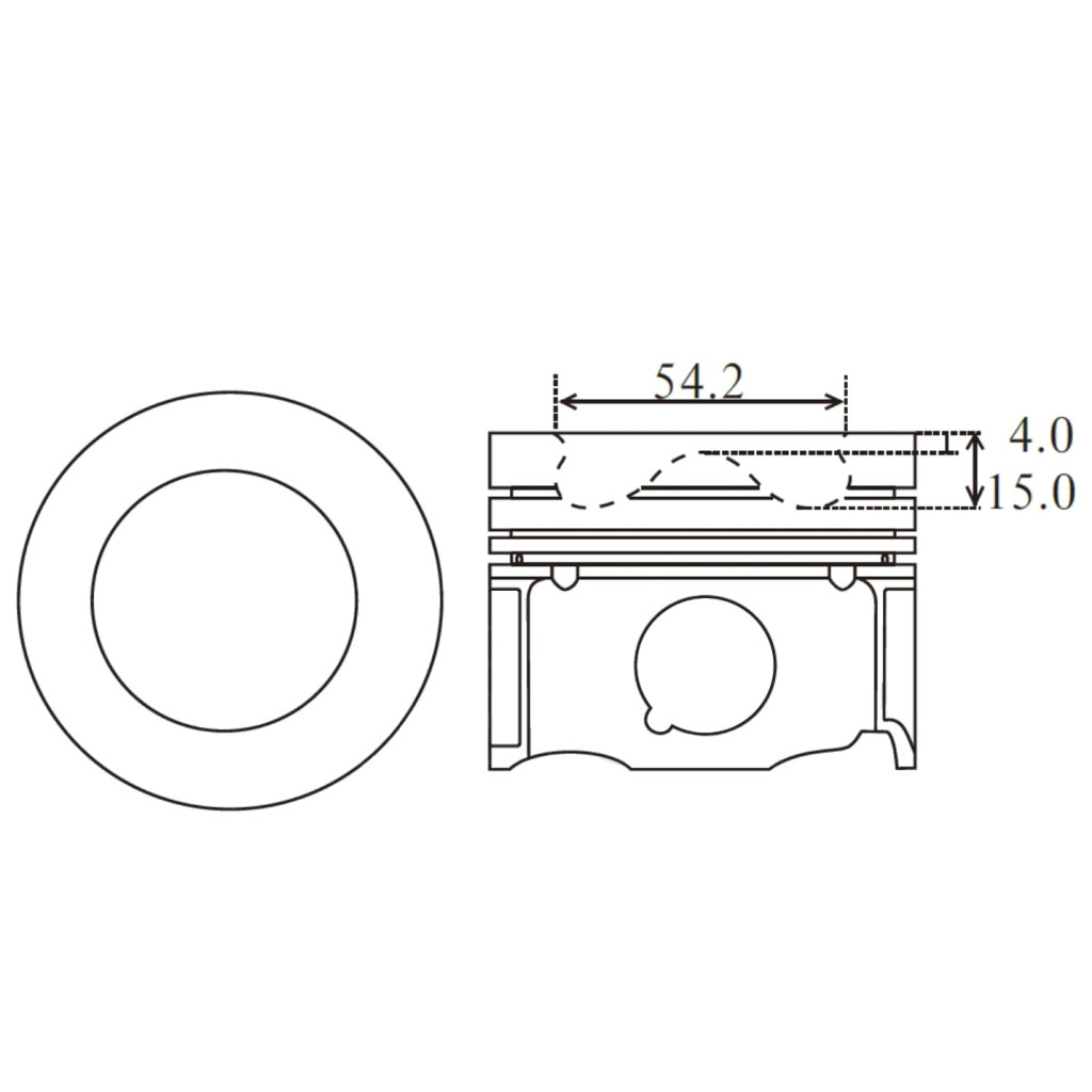 Piston set fits Mazda 6 CX-5 CX-8 2.2D Skyactiv-D 2011- SHY1 SHY4 SHY6 SHY8