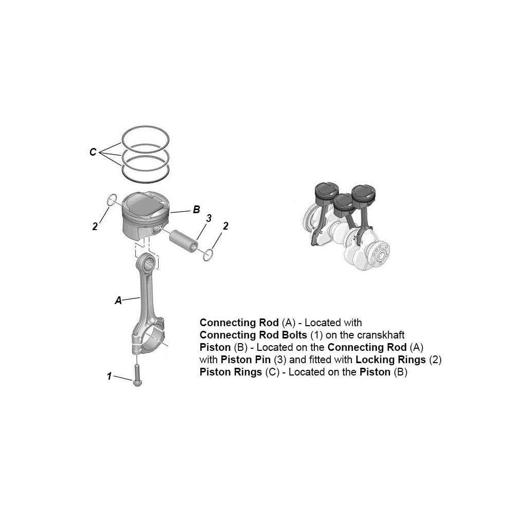 Piston set fits Audi A3 A4 A5 TT 1.8 TFSi CDAA CDHA CDHB 2007-