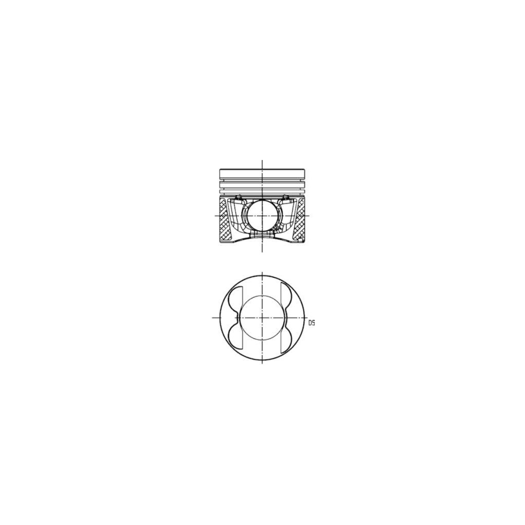 KS piston 83.50 fits Mercedes OM642 3.0 CDI Sprinter C E S GL ML 320 350 left