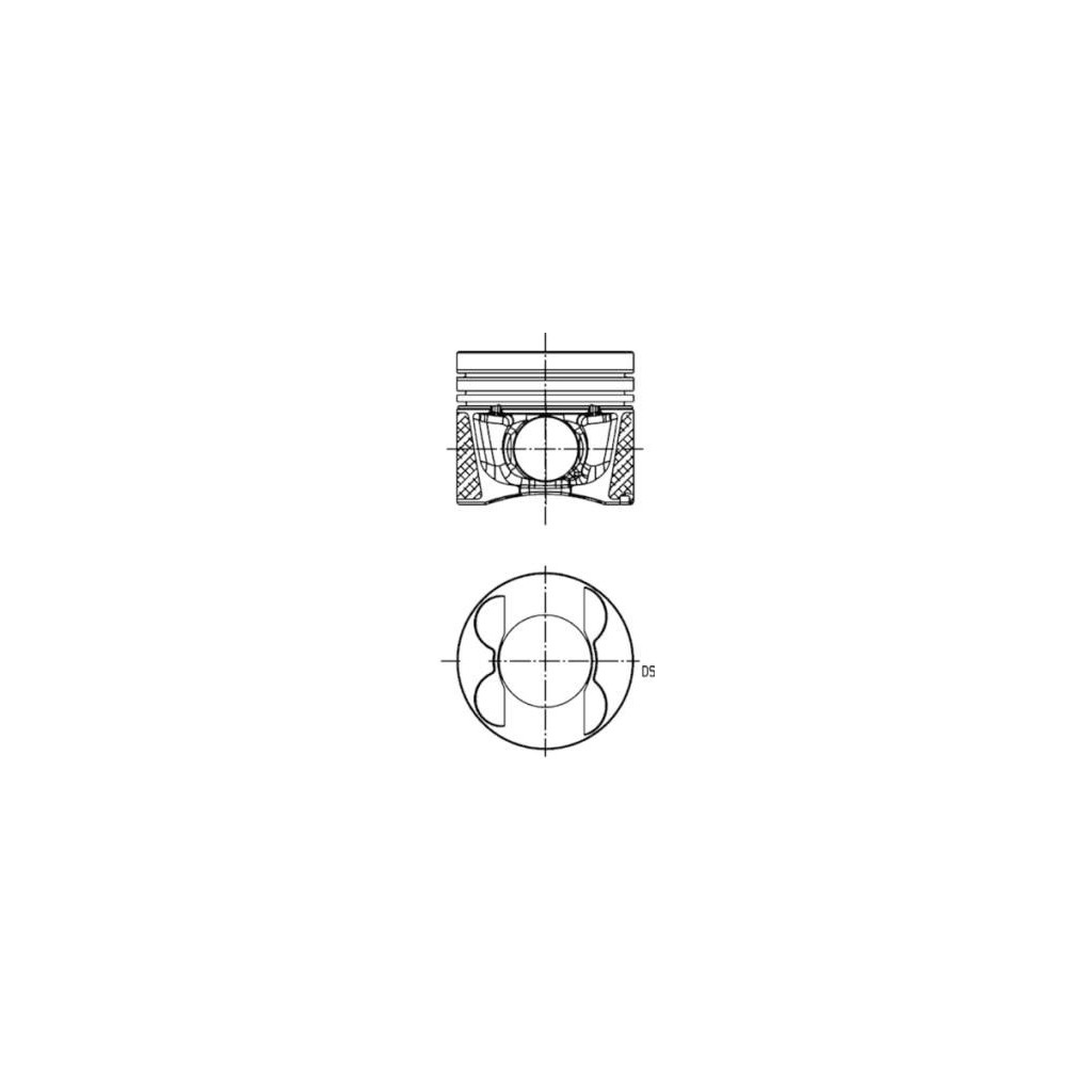KS piston set 83.50 fits Mercedes C-E-GLE-GLK-200-220-250 Sprinter 2.1 OM651