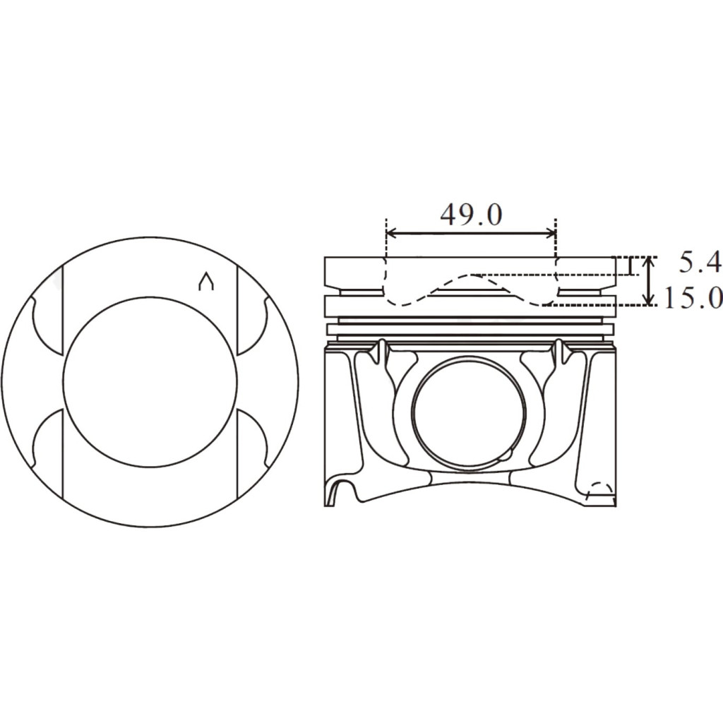 Piston set fits Renault Trafic Vivaro Primaster 2.0 dCi 2006- M9R 30mm EU4
