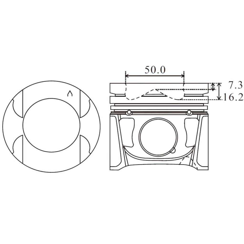 Piston set fits Renault Master Movano NV400 2.3 dCi 2010- M9T