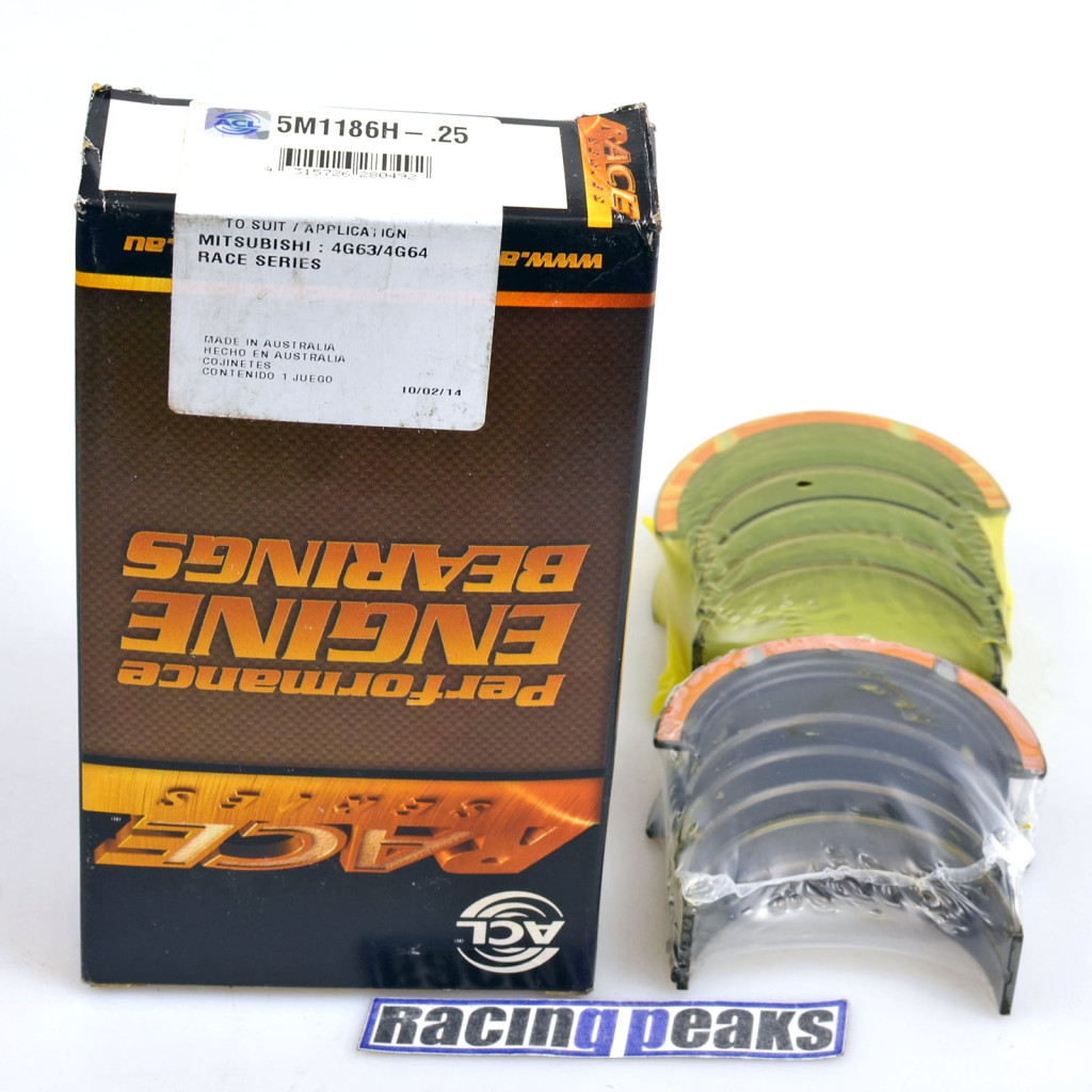 ACL Race 5M1186H main bearings fits Mitsubishi 4G63 4G64 2.0 2.4 16v 1992-97