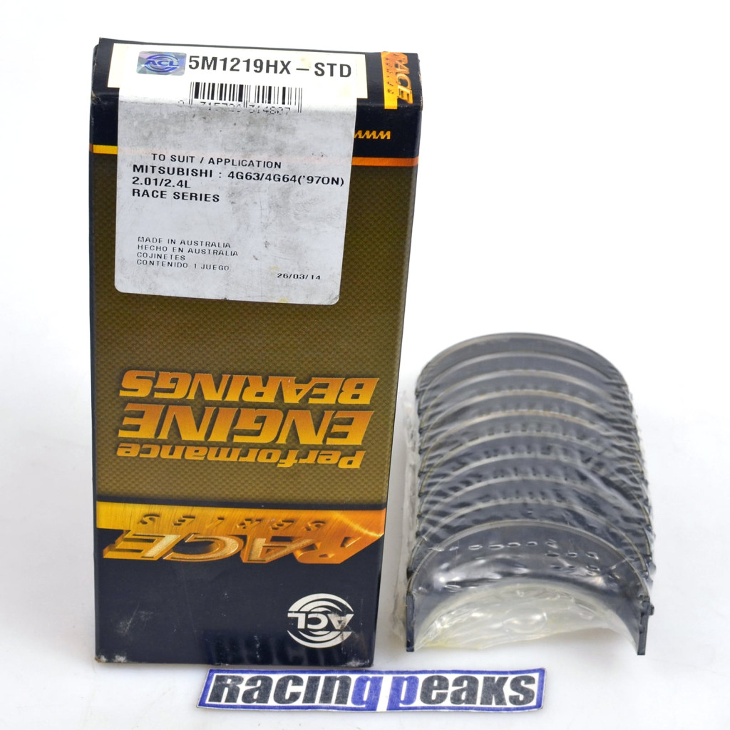ACL Race 5M1219HX main bearings fits Mitsubishi 4G63 4G64 2.0 2.4 16v 1997-